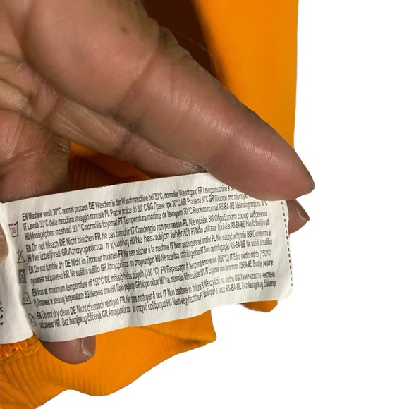 Tally Weijl Women’s Orange Graphic Print Crewneck Shirt - Picture 8 of 9